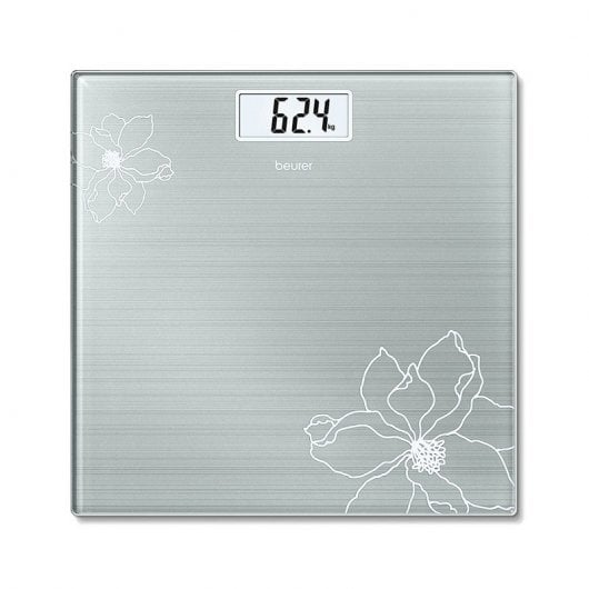 Báscula Beurer SRGS1 CRISTAL gris 180K LCD GDE.